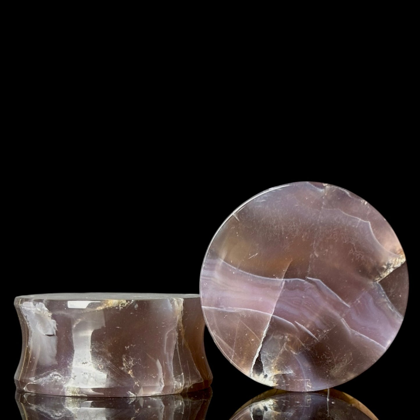1" Large / 25mm Purple chalcedony