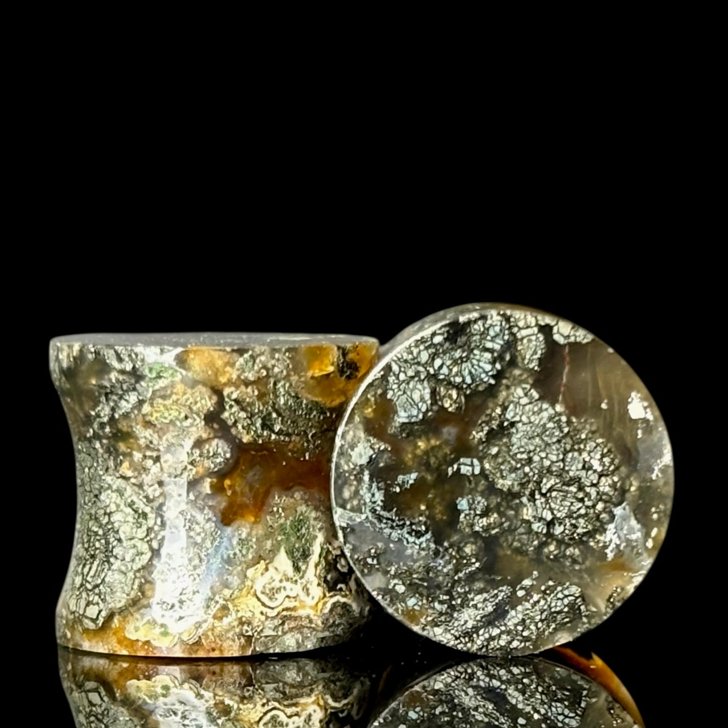 1/2” / 12mm Marcasite In Agate