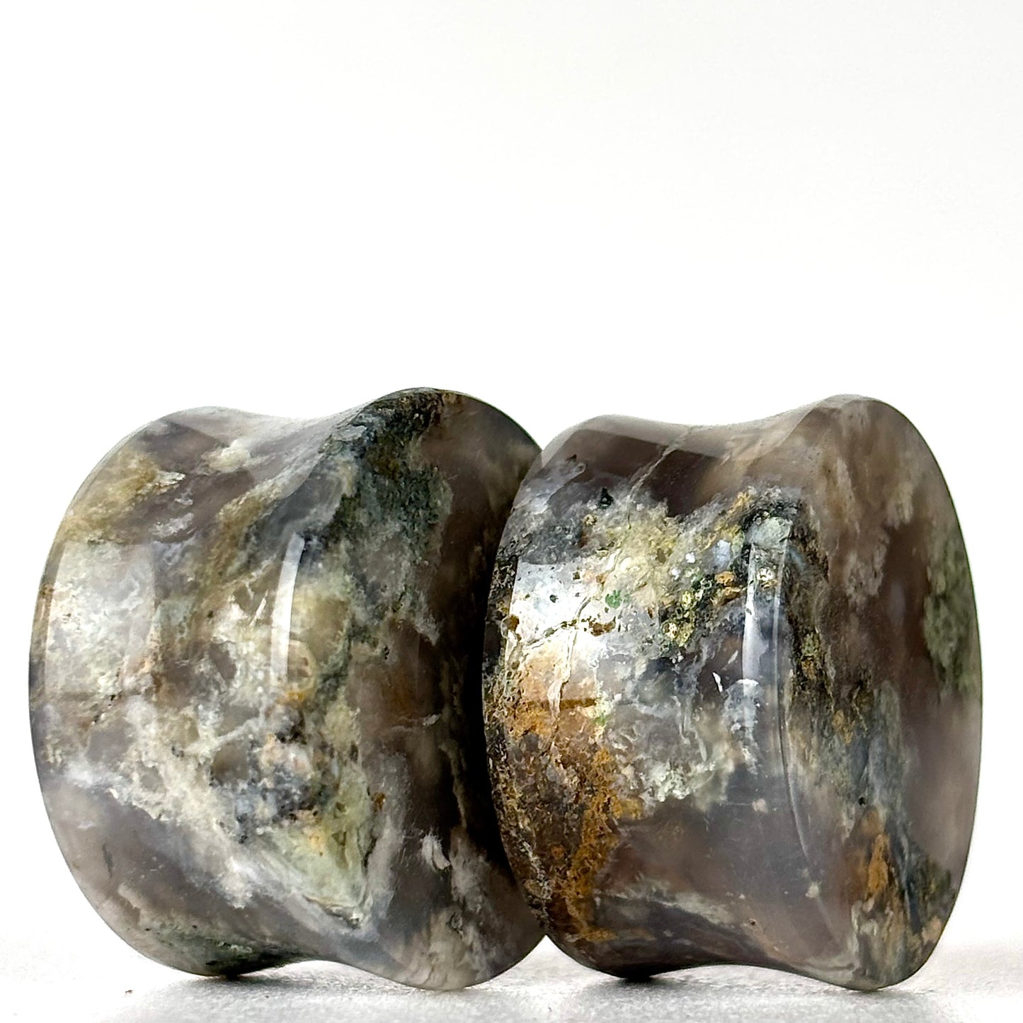 moss agate 7/8" / 22mm