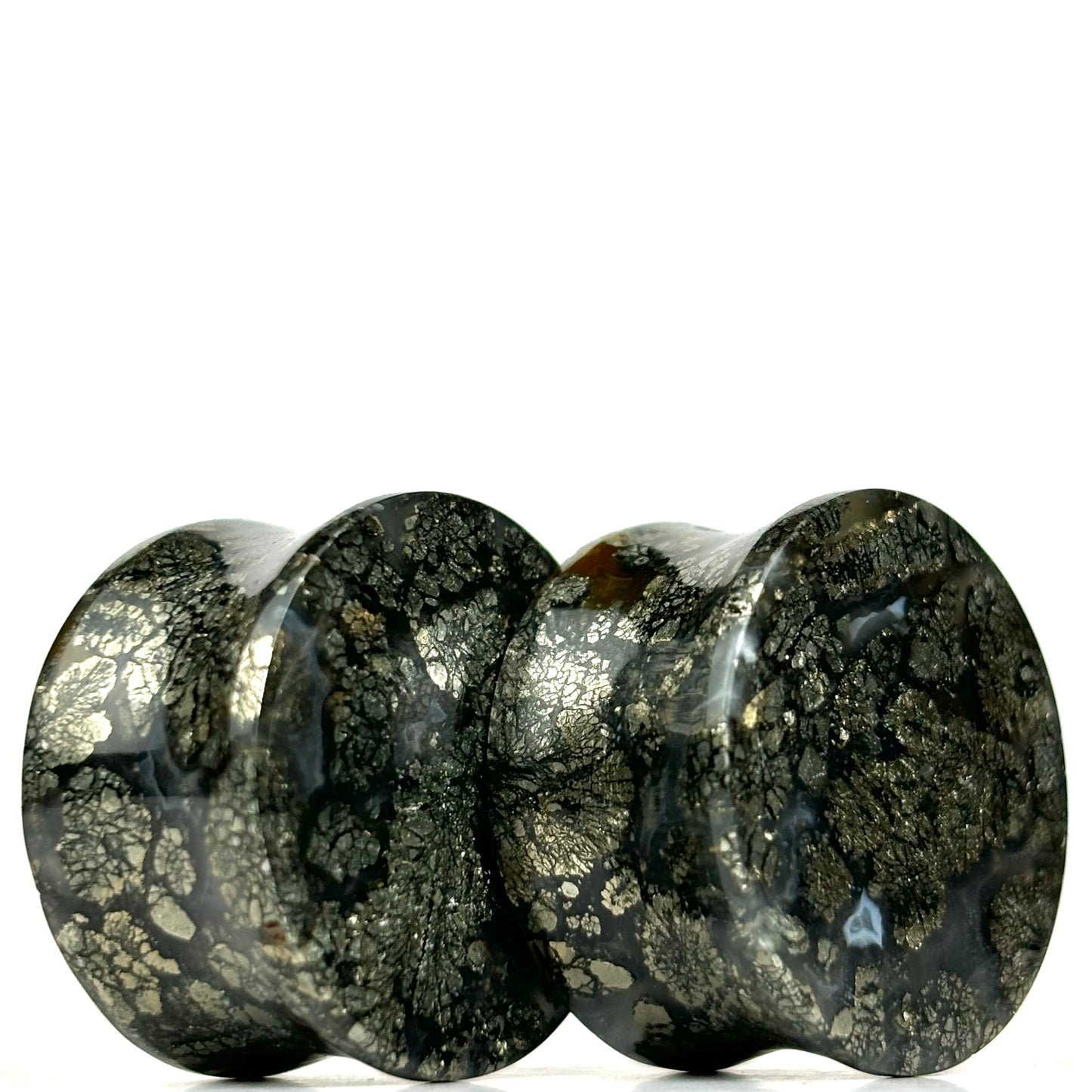 Marcasite in Agate 13/16" (20mm)