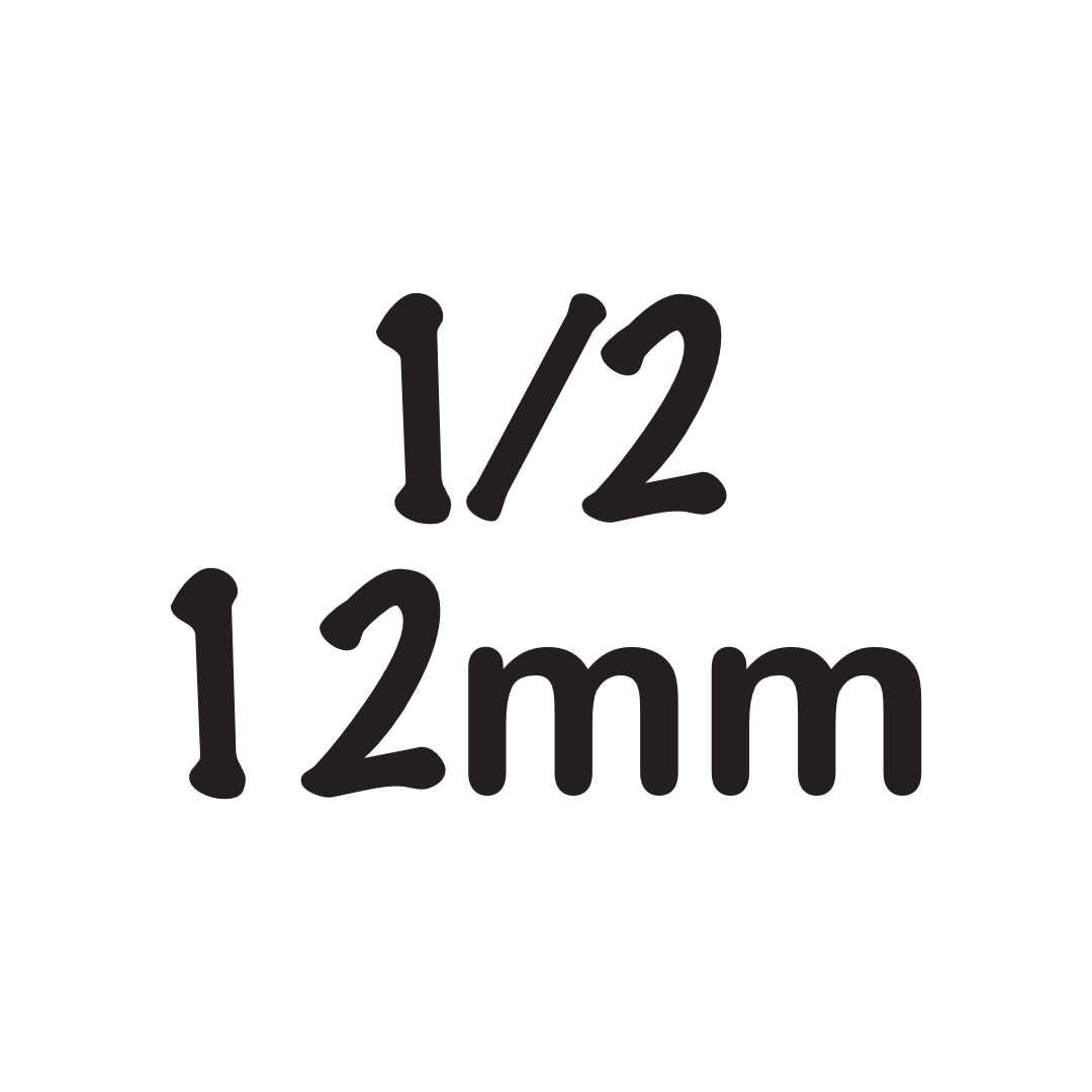1/2"/ 12mm