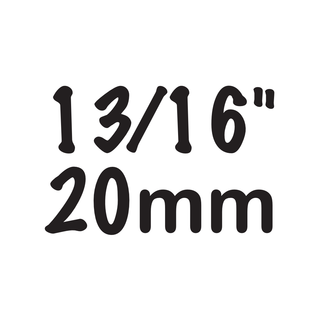 13/16" / 20mm