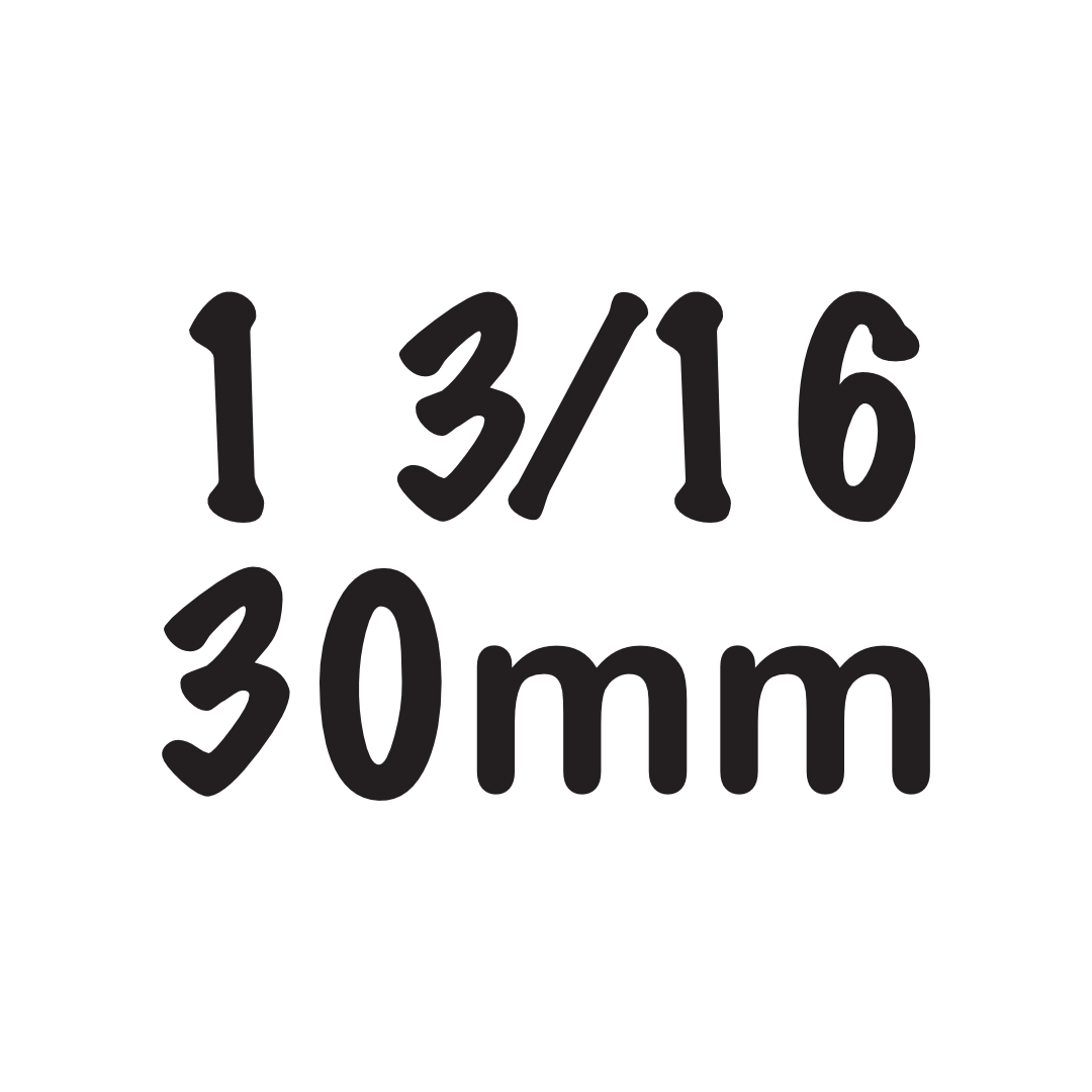 1 3/16" / 30mm