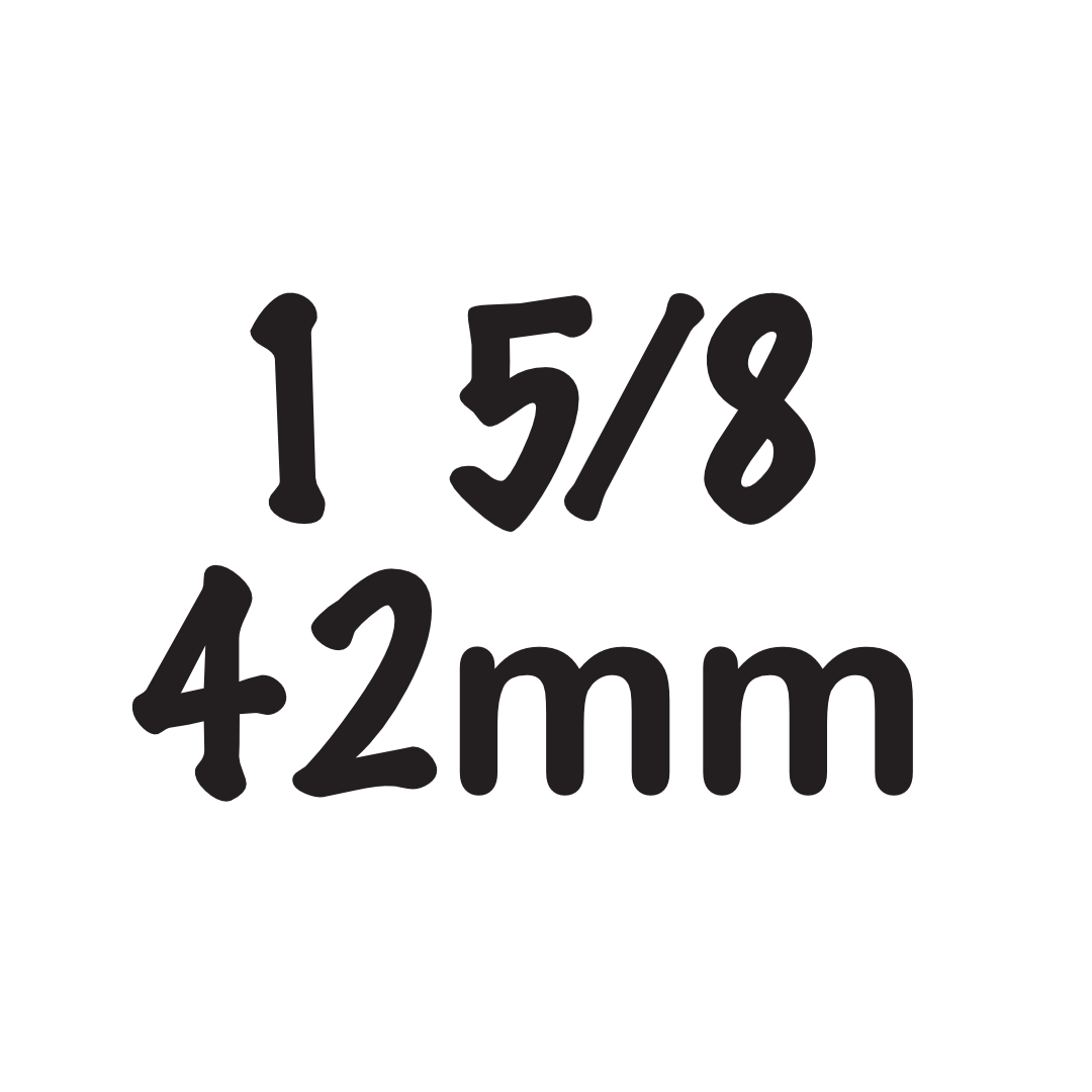 1 5/8" / 42mm