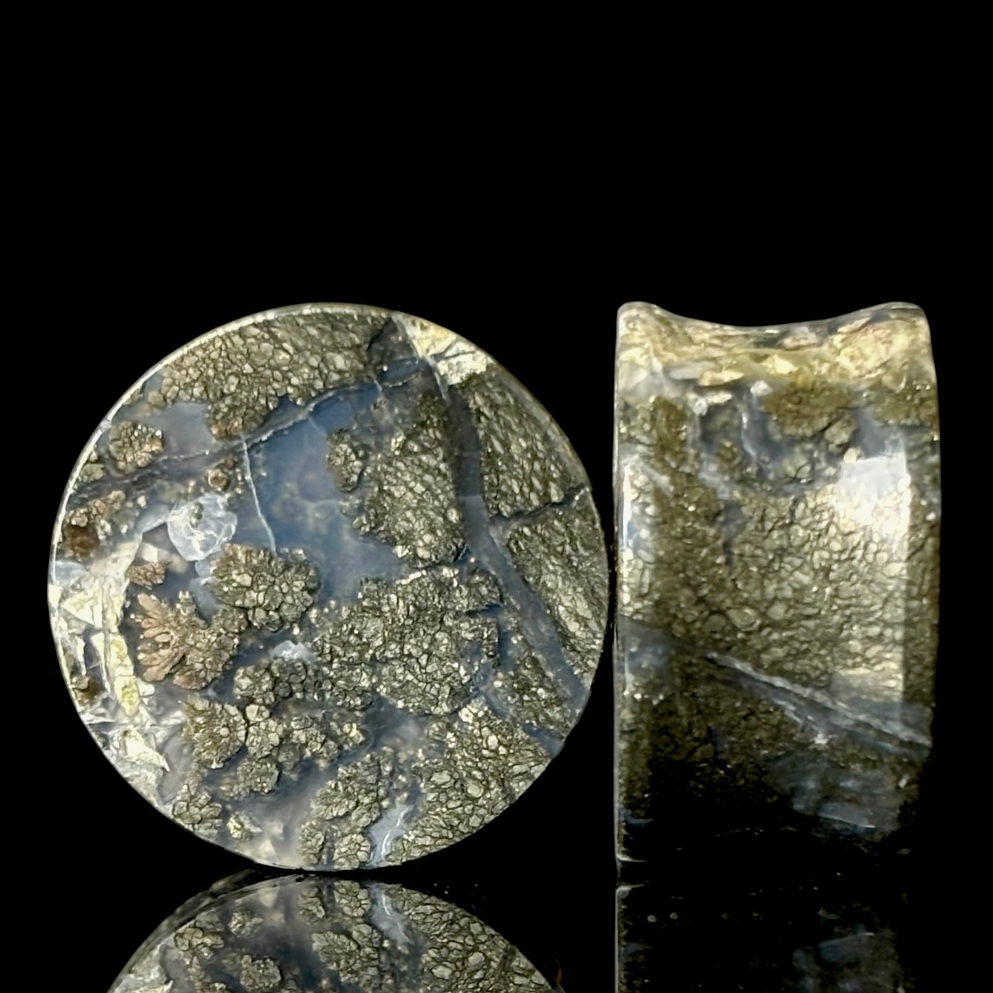 7/8” / 22mm Marcasite In Agate