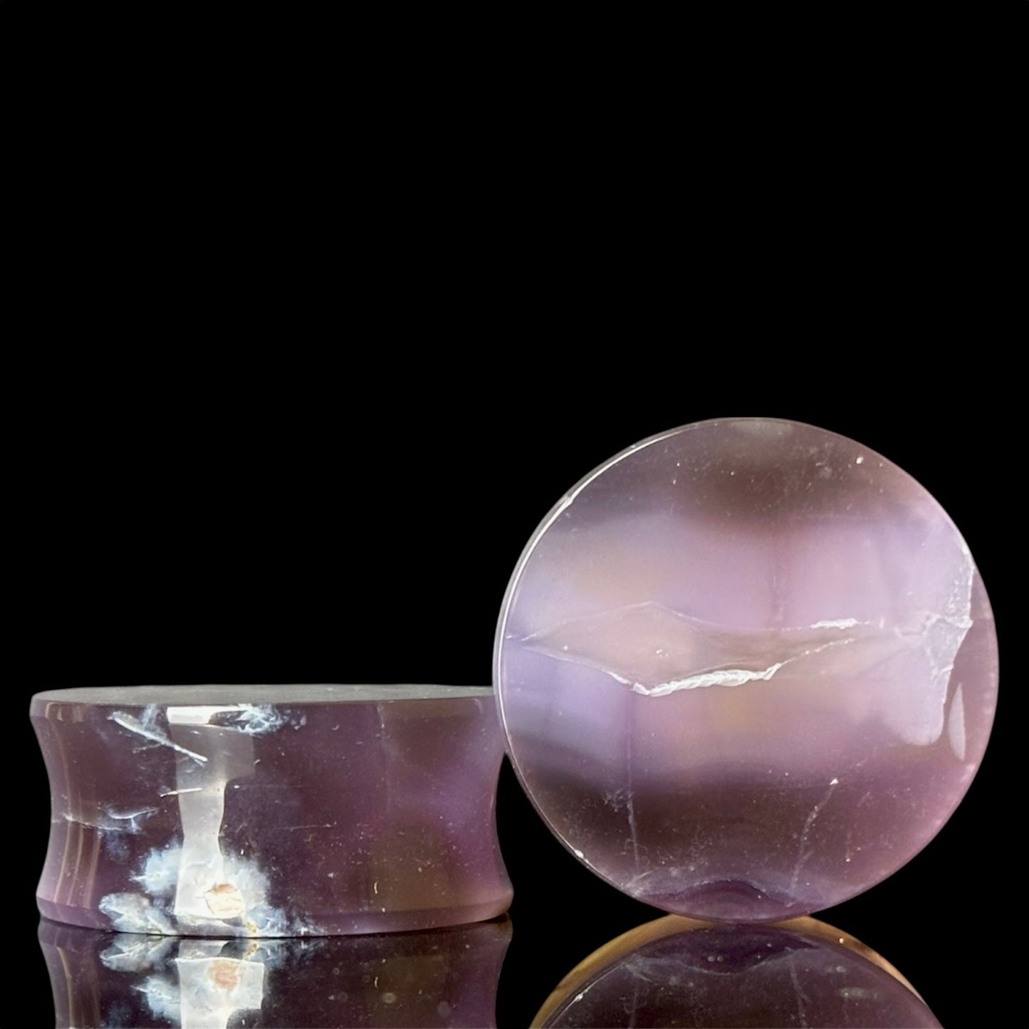 1" Large / 25mm Purple chalcedony