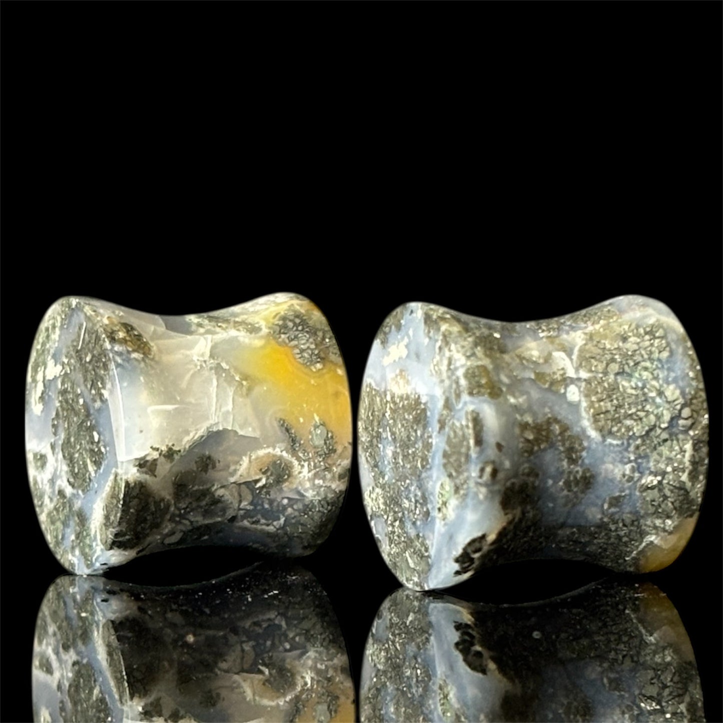1/2” / 12mm Marcasite In Agate