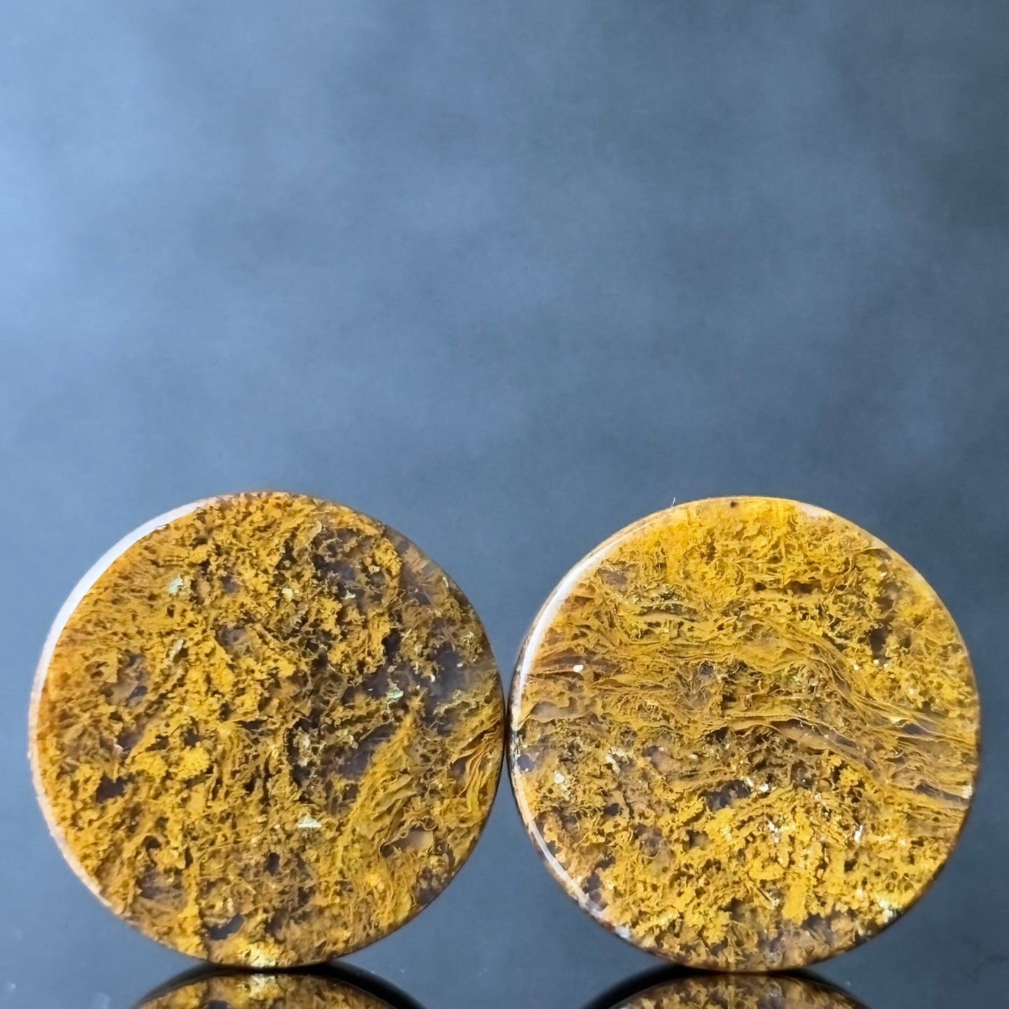 1/2” / 12mm Yellow moss agate