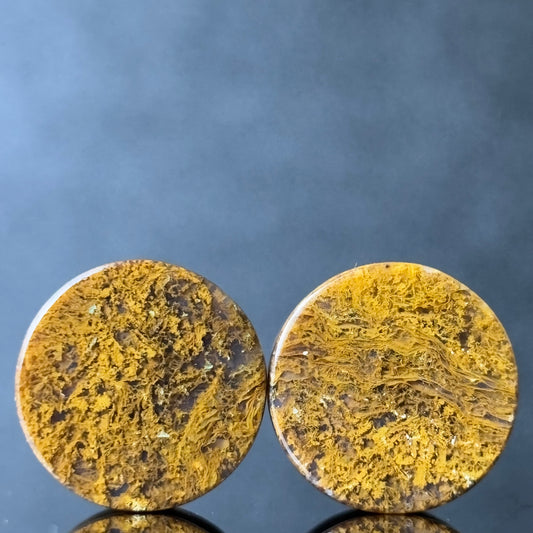 1/2” / 12mm Yellow moss agate