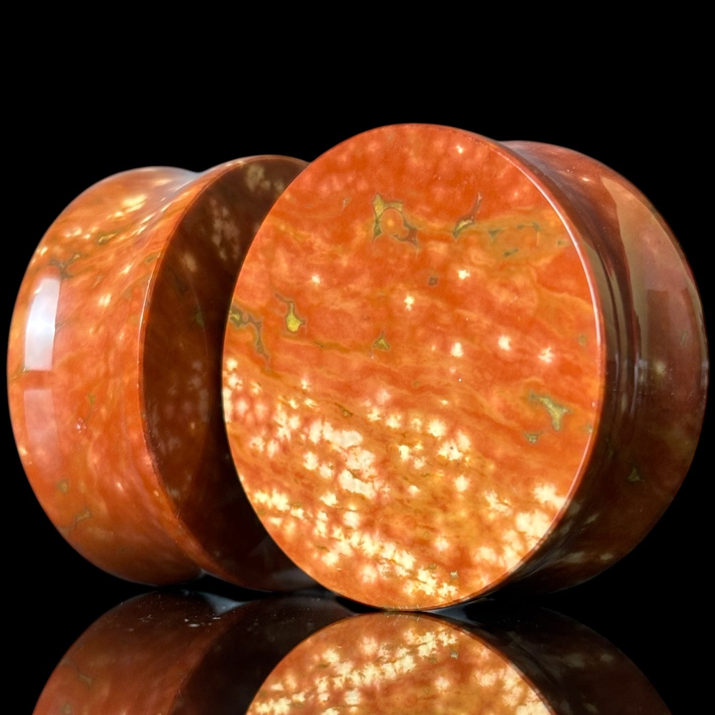 1 1/4” / 32mm Red Orbicular Japser