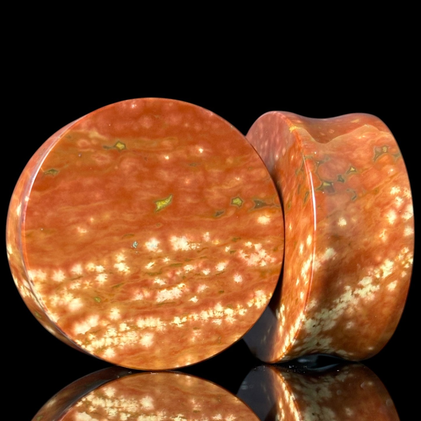 1 1/4” / 32mm Red Orbicular Japser