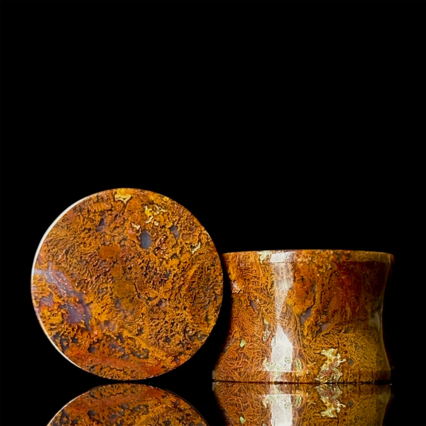 3/4” / 19mm Yellow Moss Agate
