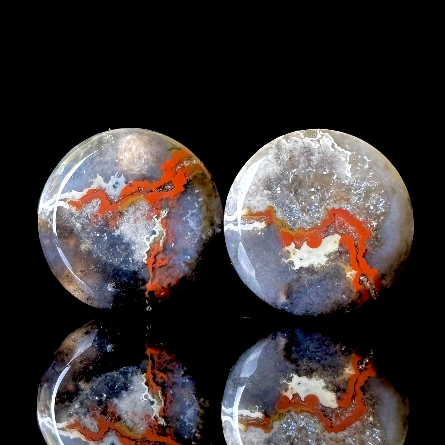 7/16” / 11mm Black Chalcedony