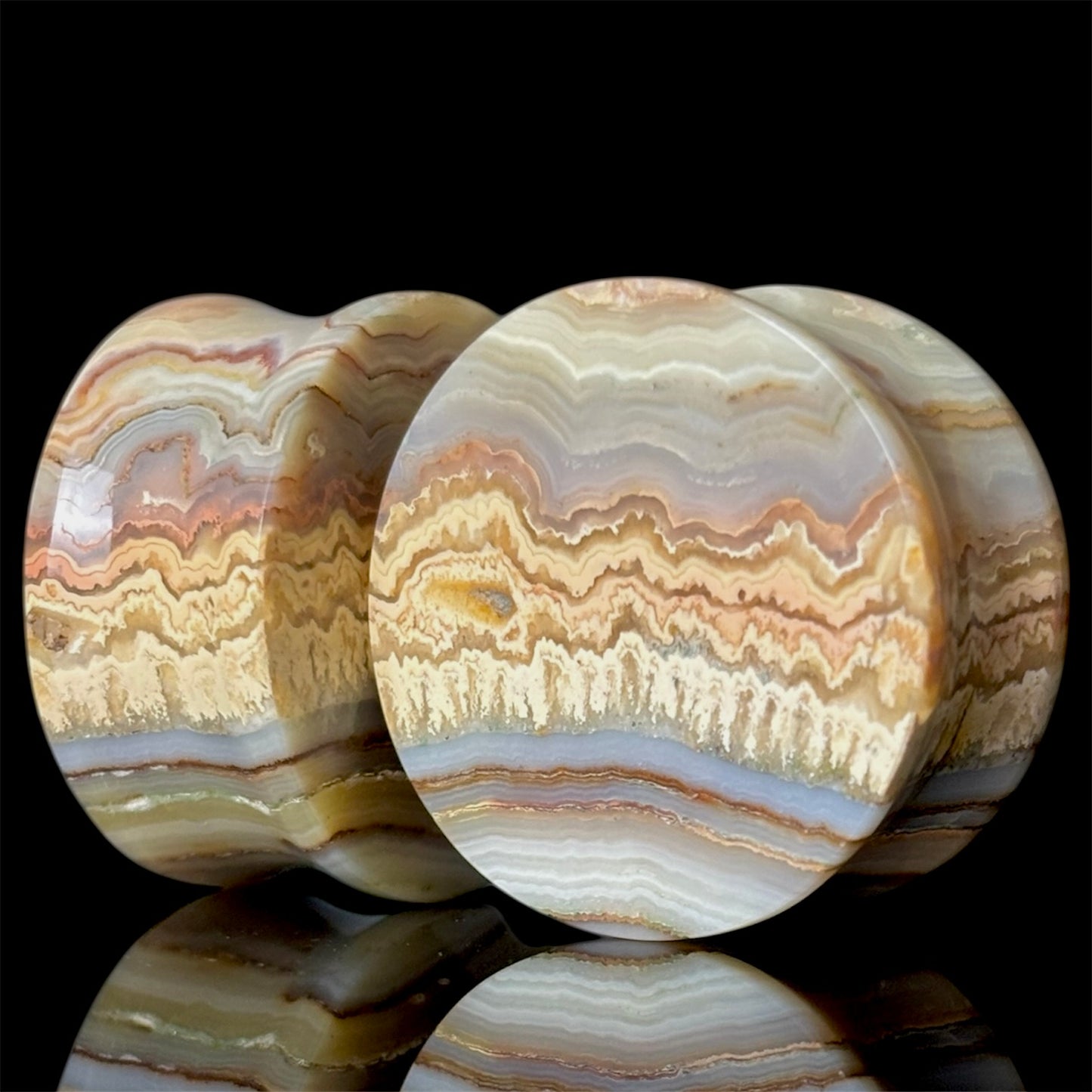 1” / 25mm Crazy Lace Agate