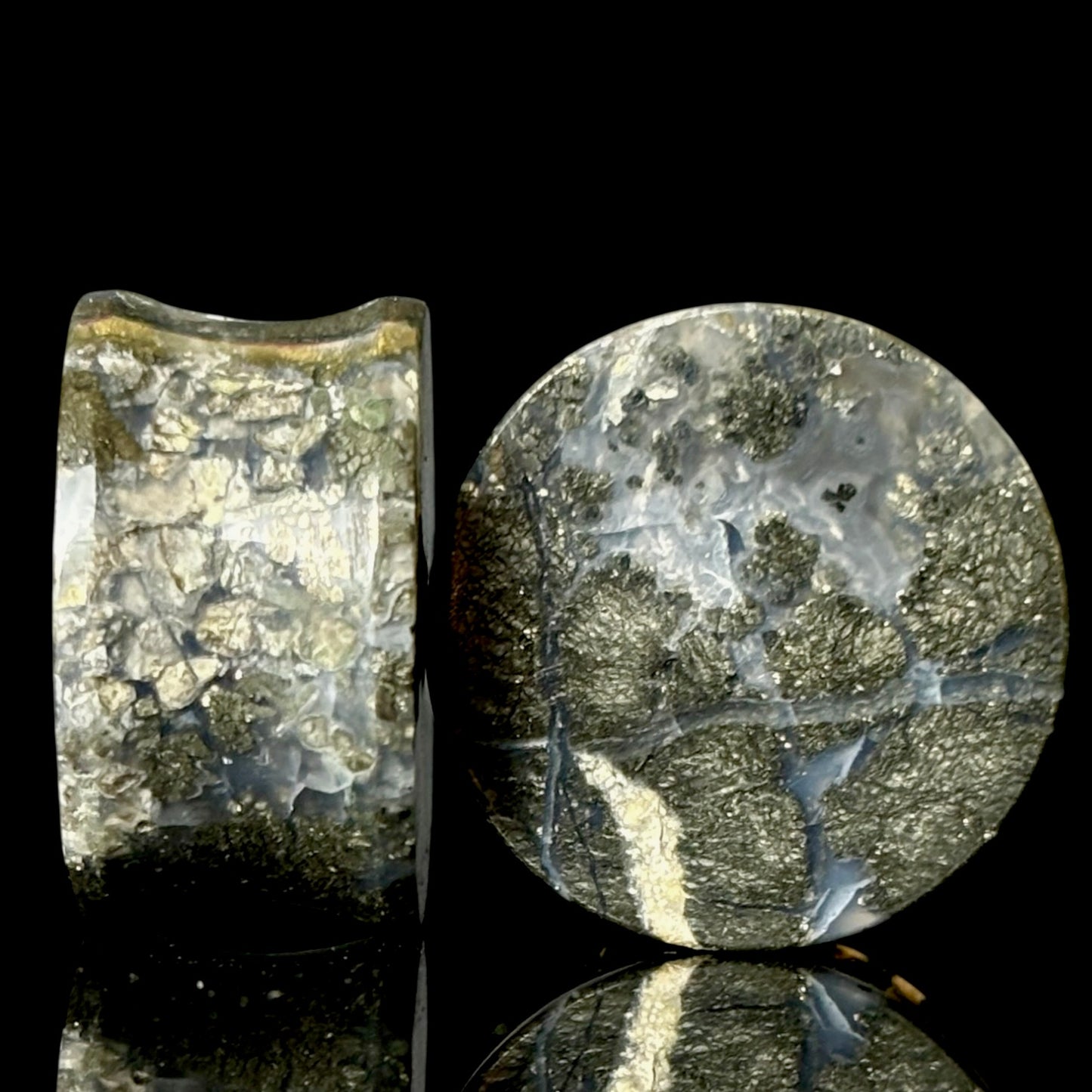 7/8” / 22mm Marcasite In Agate