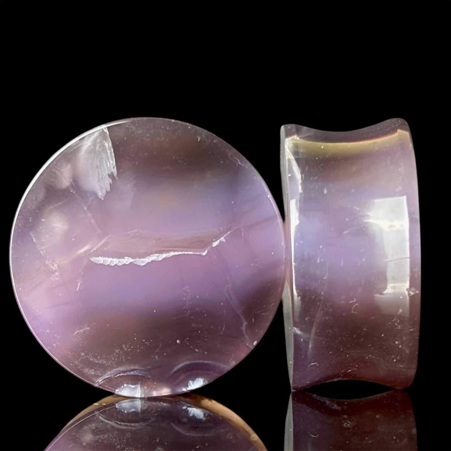 1" Large / 25mm Purple chalcedony