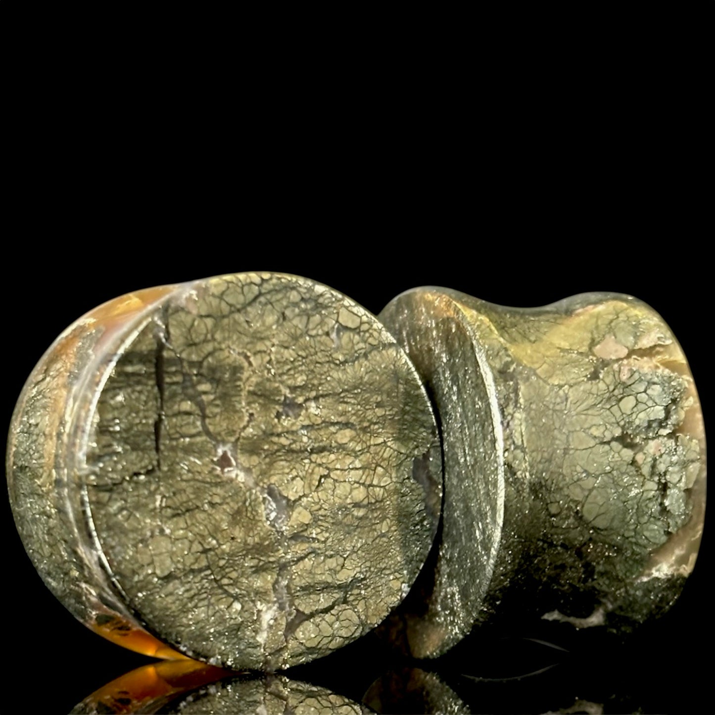3/4" / 19mm Marcasite In Agate