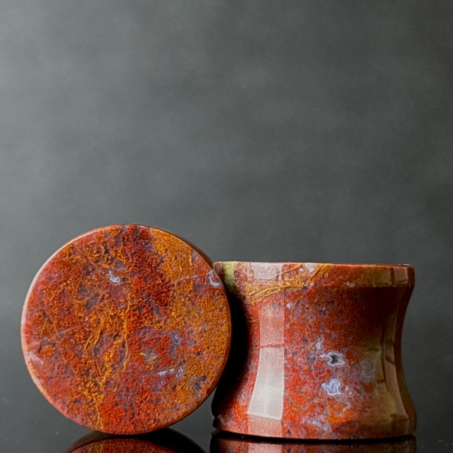 9/16” / 14mm Red Moss Agate