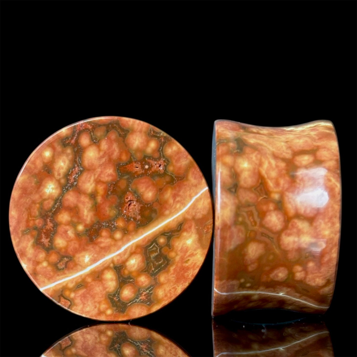 7/8” / 22mm Red Orbicular Jasper