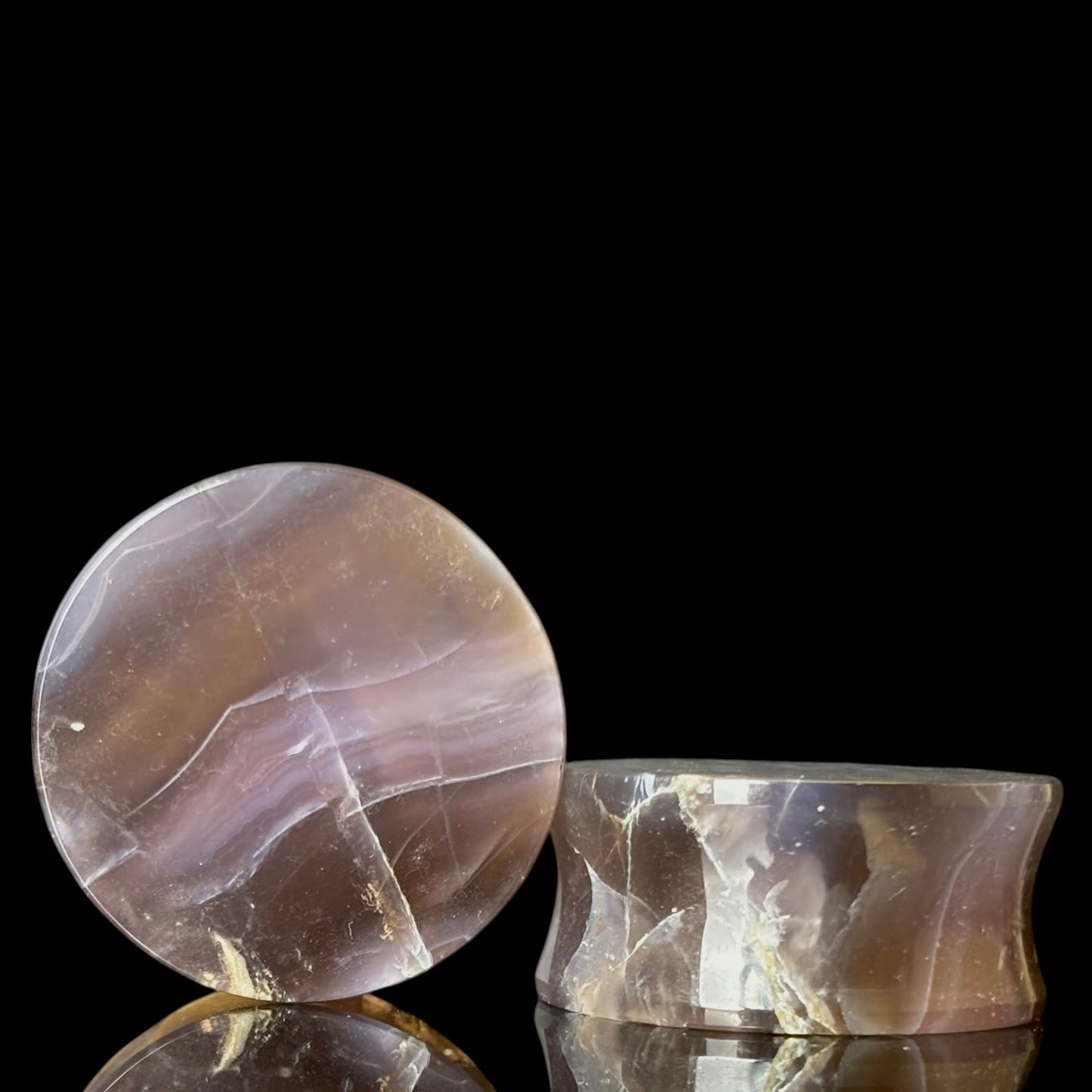 1" Large / 25mm Purple chalcedony