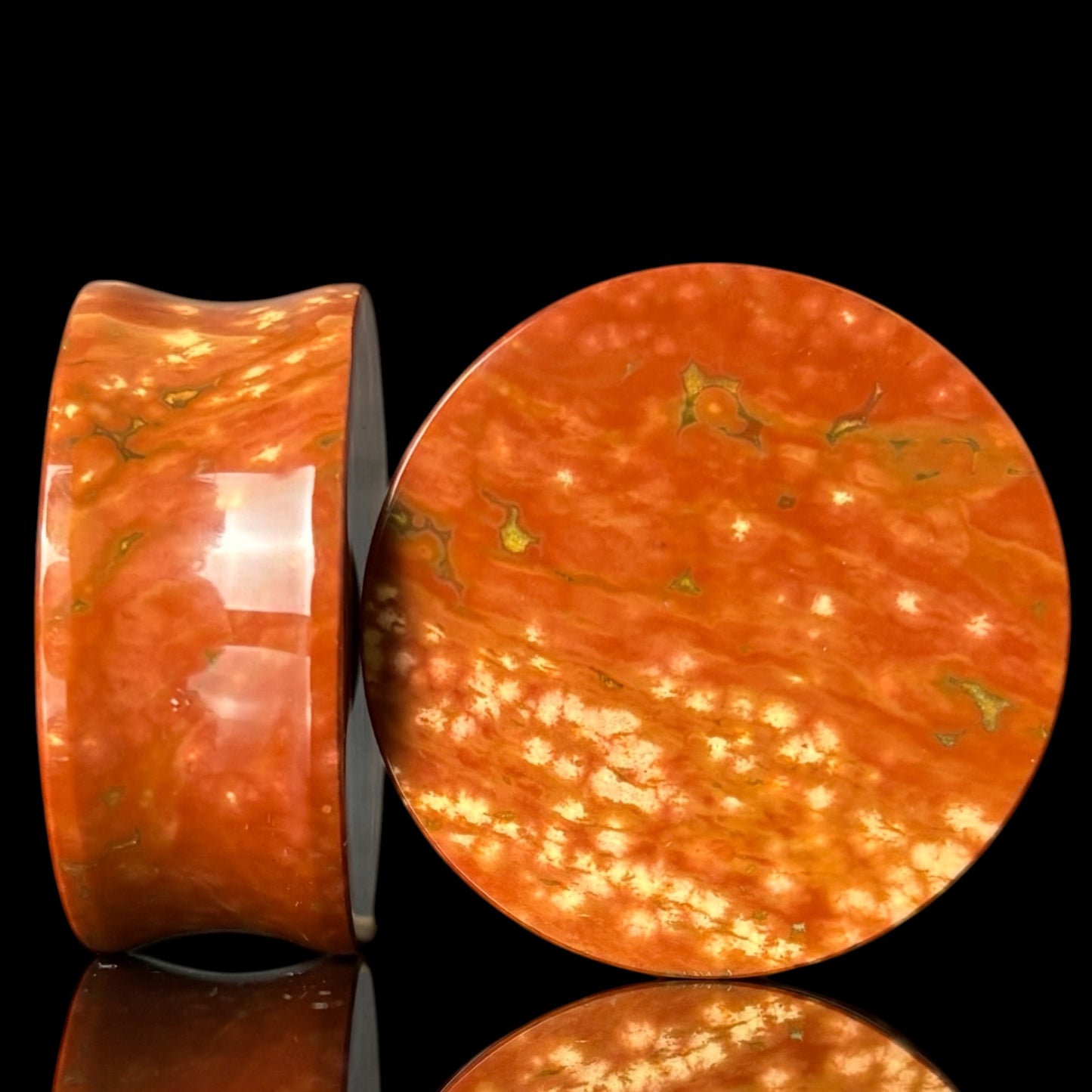 1 1/4” / 32mm Red Orbicular Japser