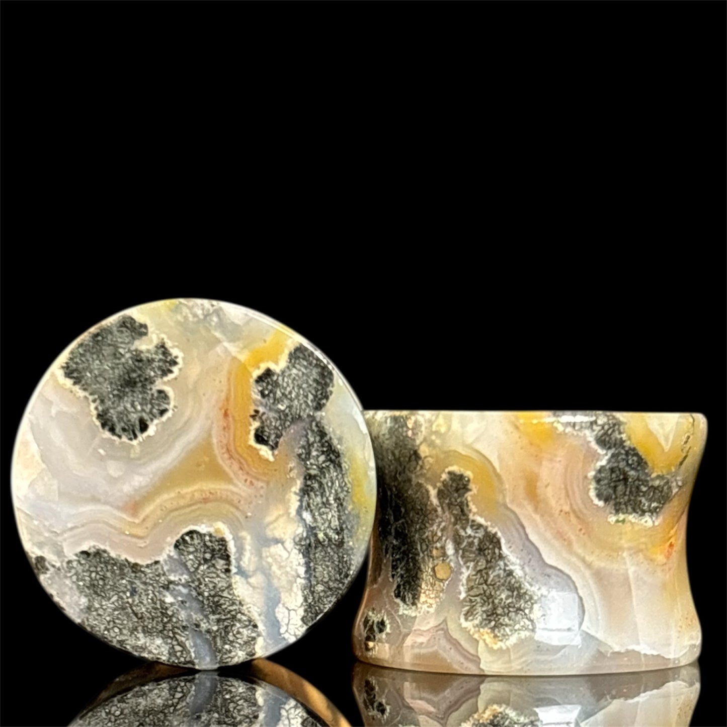 5/8” / 16mm Marcasite In Agate