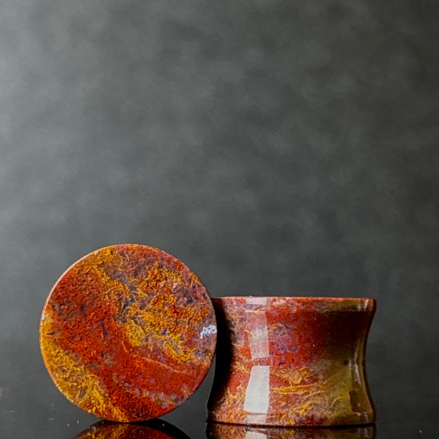 5/8” / 16mm Red Moss Agate