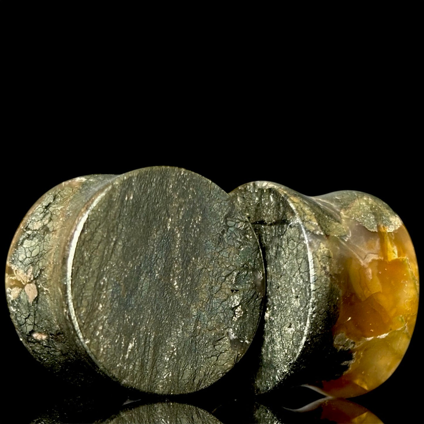 3/4" / 19mm Marcasite In Agate