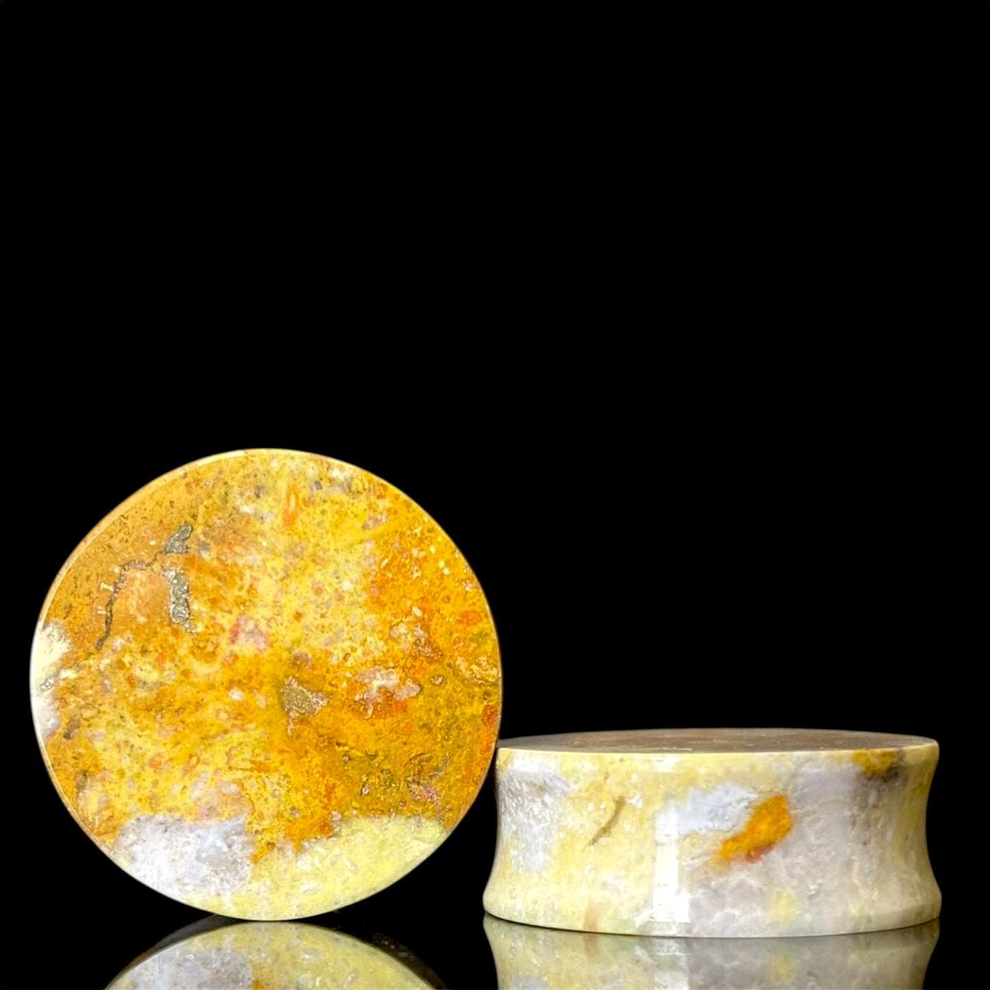 1.18” / 30mm Orange Jasper Single Flare
