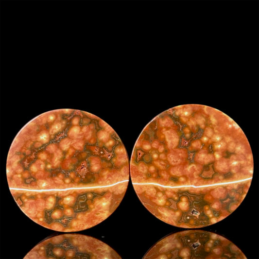 7/8” / 22mm Red Orbicular Jasper