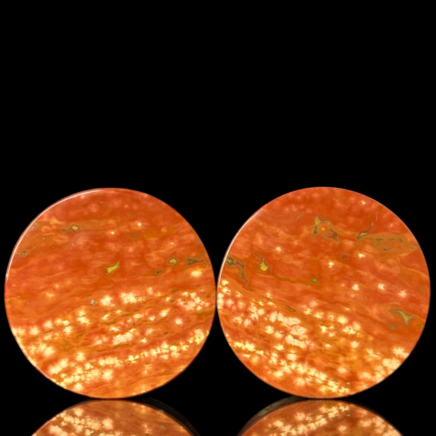 1 1/4” / 32mm Red Orbicular Japser