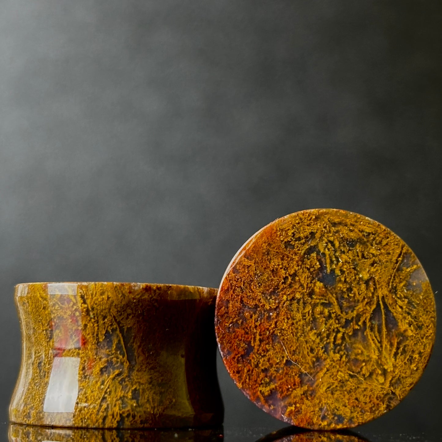 3/4” / 19mm Yellow Moss Agate