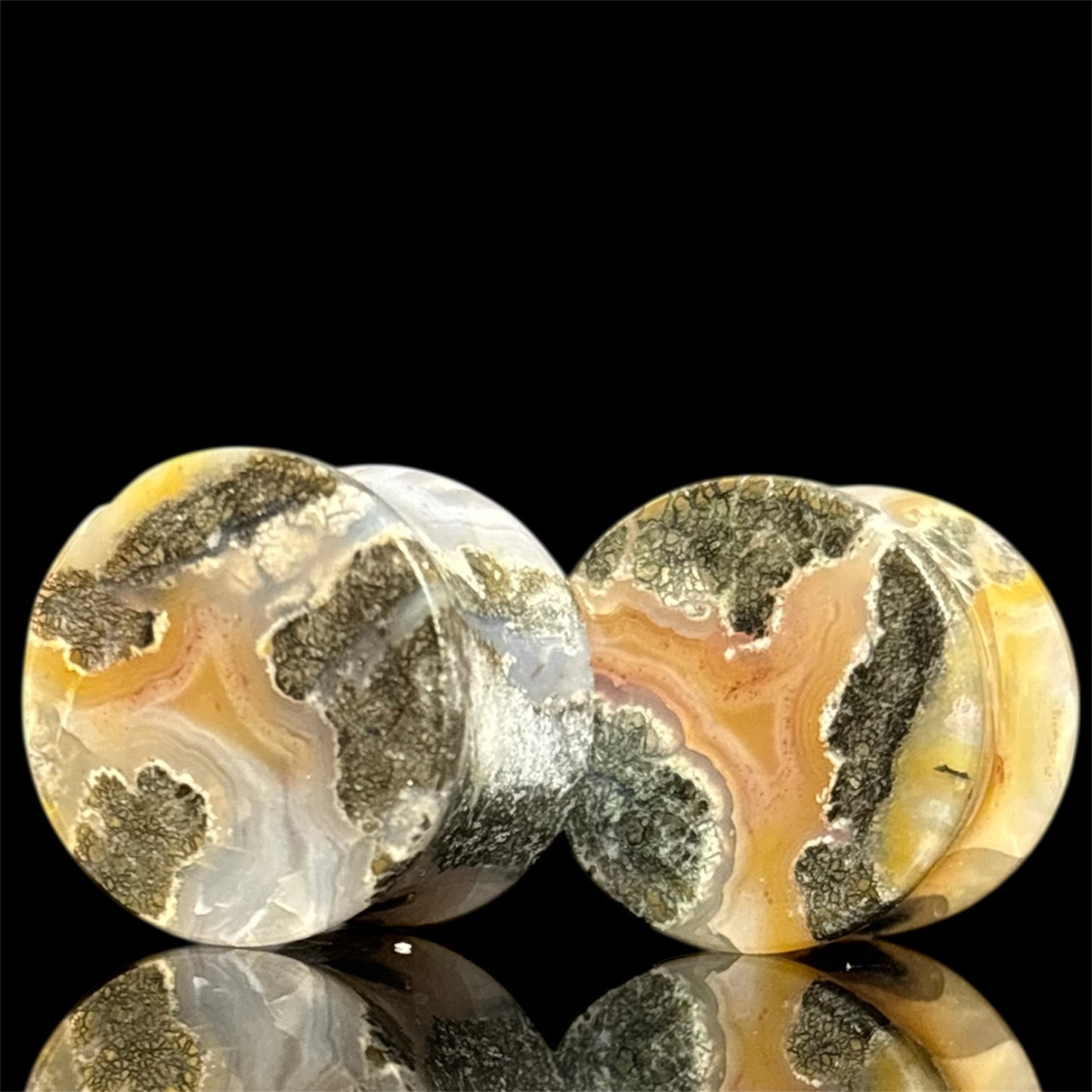 5/8” / 16mm Marcasite In Agate