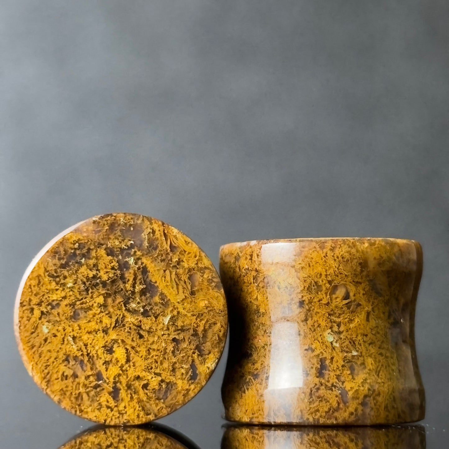1/2” / 12mm Yellow moss agate