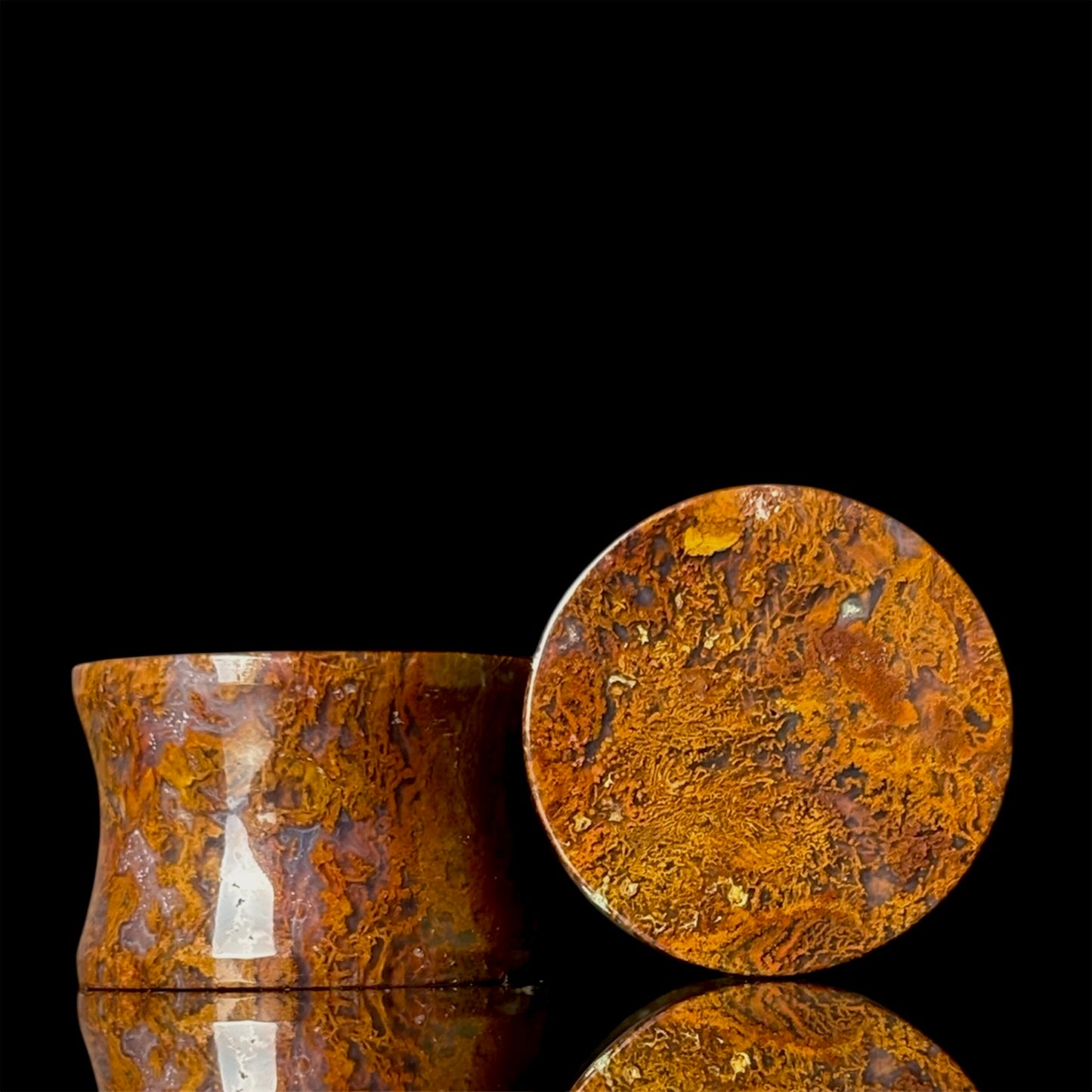 3/4” / 19mm Yellow Moss Agate