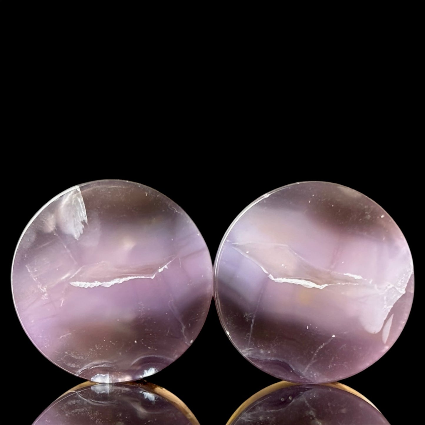 1" Large / 25mm Purple chalcedony