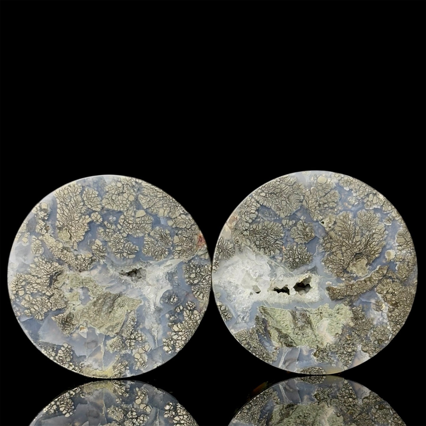1 1/2” / 38mm Marcasite In Agate with geode