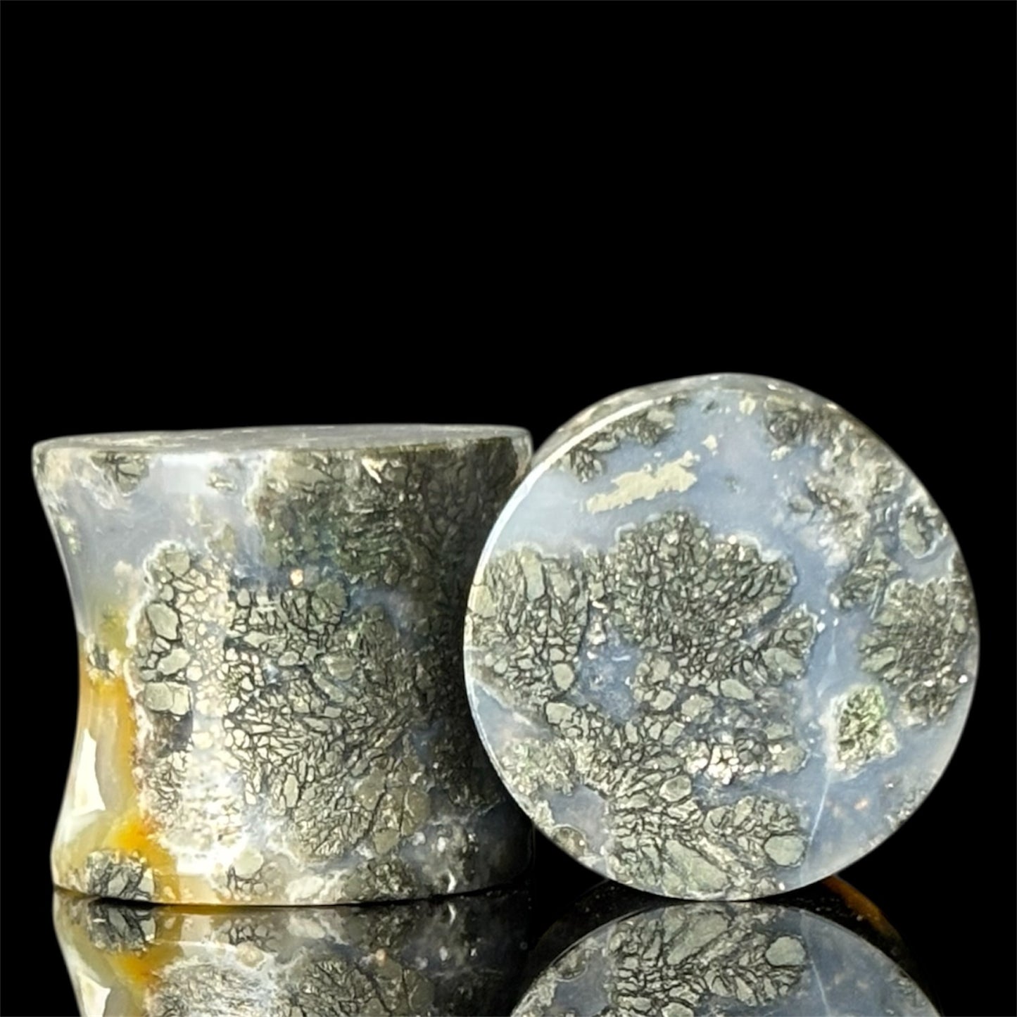 1/2” / 12mm Marcasite In Agate