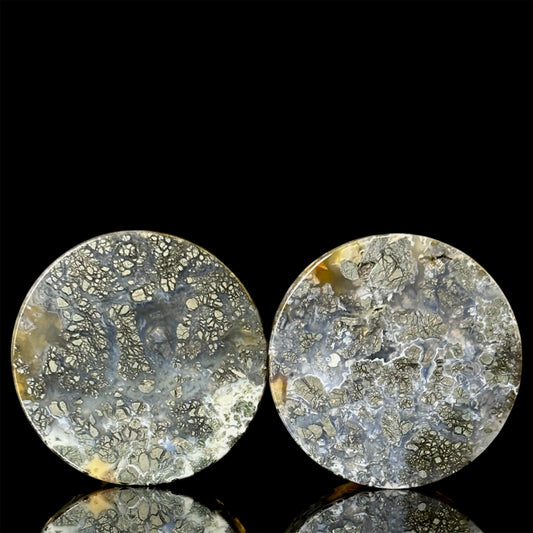 1.18" (30mm) marcasite in agate