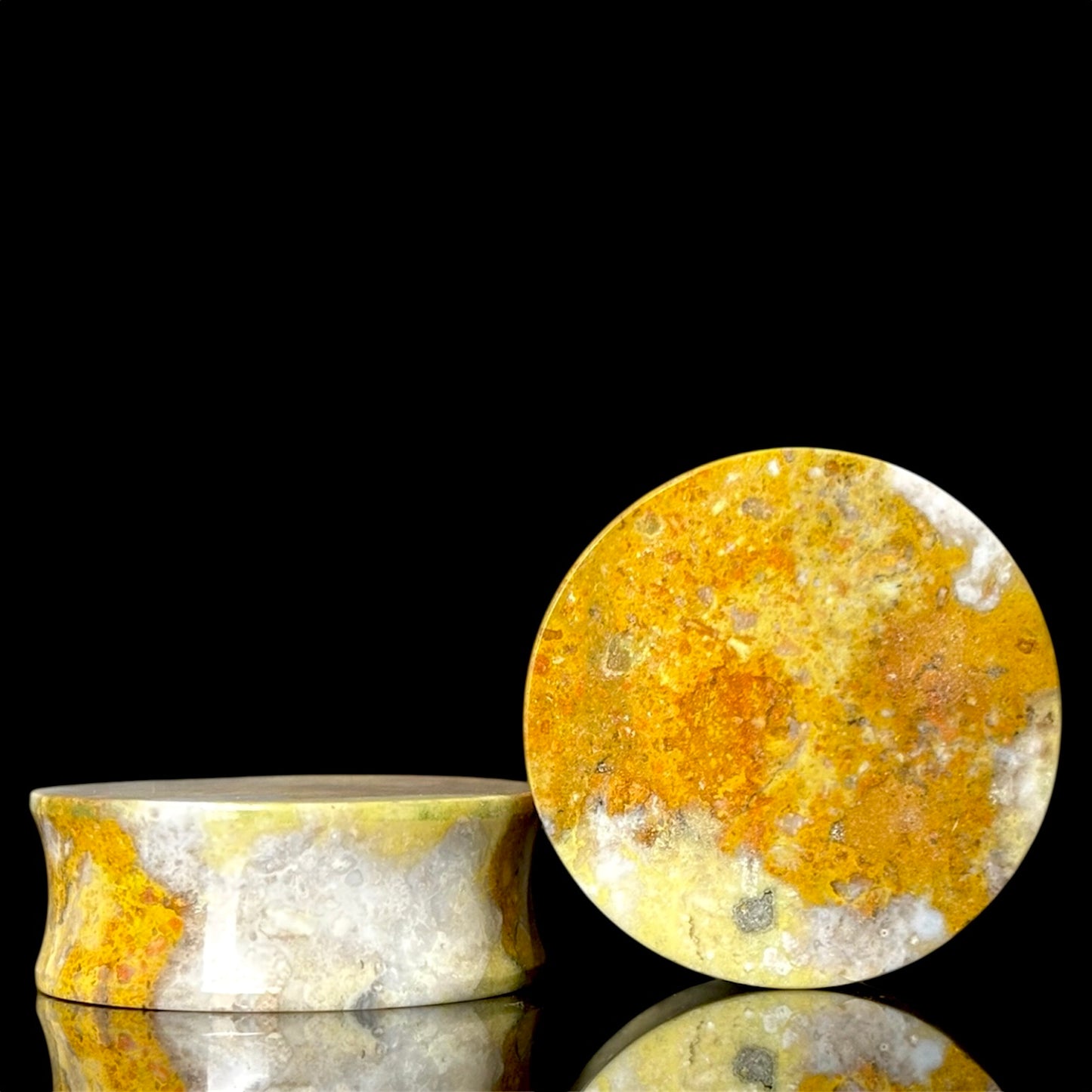 1.18” / 30mm Orange Jasper Single Flare