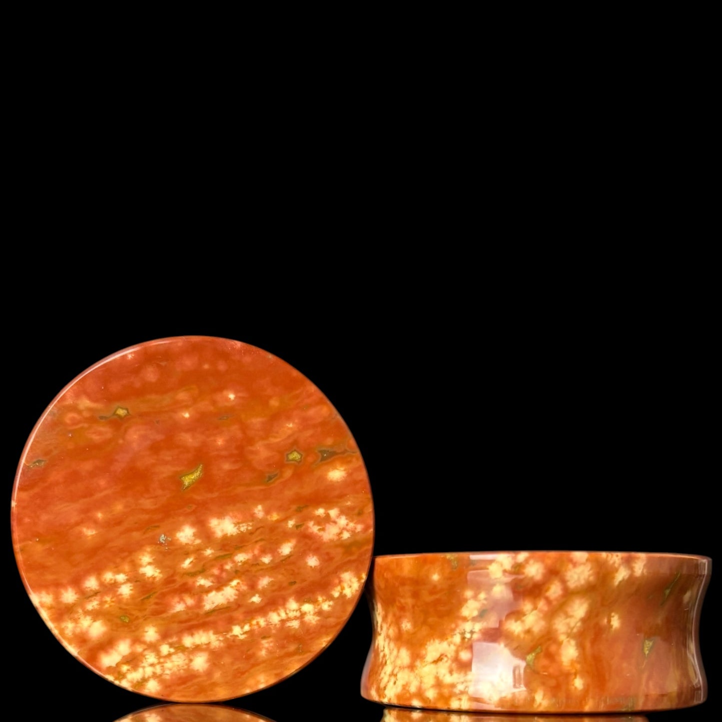 1 1/4” / 32mm Red Orbicular Japser