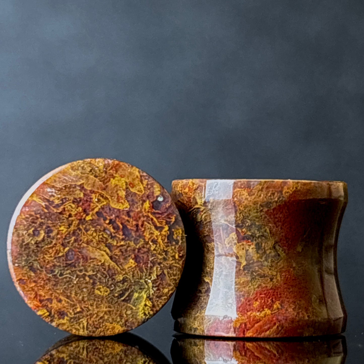 1/2” / 12mm Yellow Moss Agate