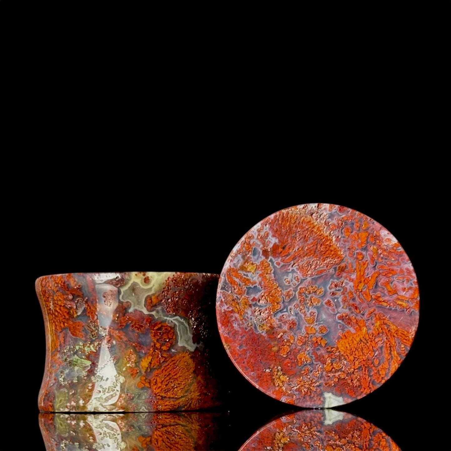3/4” / 19mm Red Moss Agate