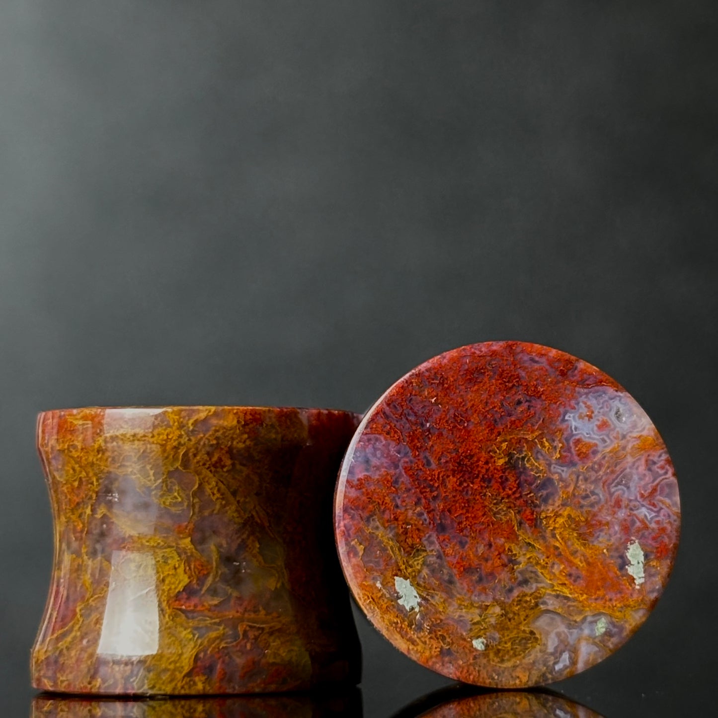 9/16” / 14mm Red Moss Agate