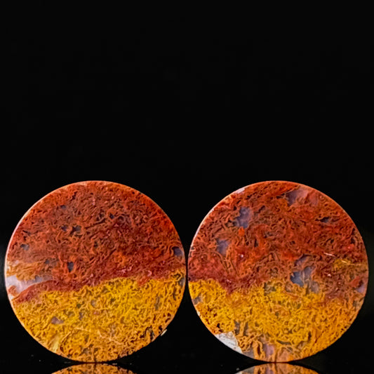 3/4” / 19mm Red Moss Agate