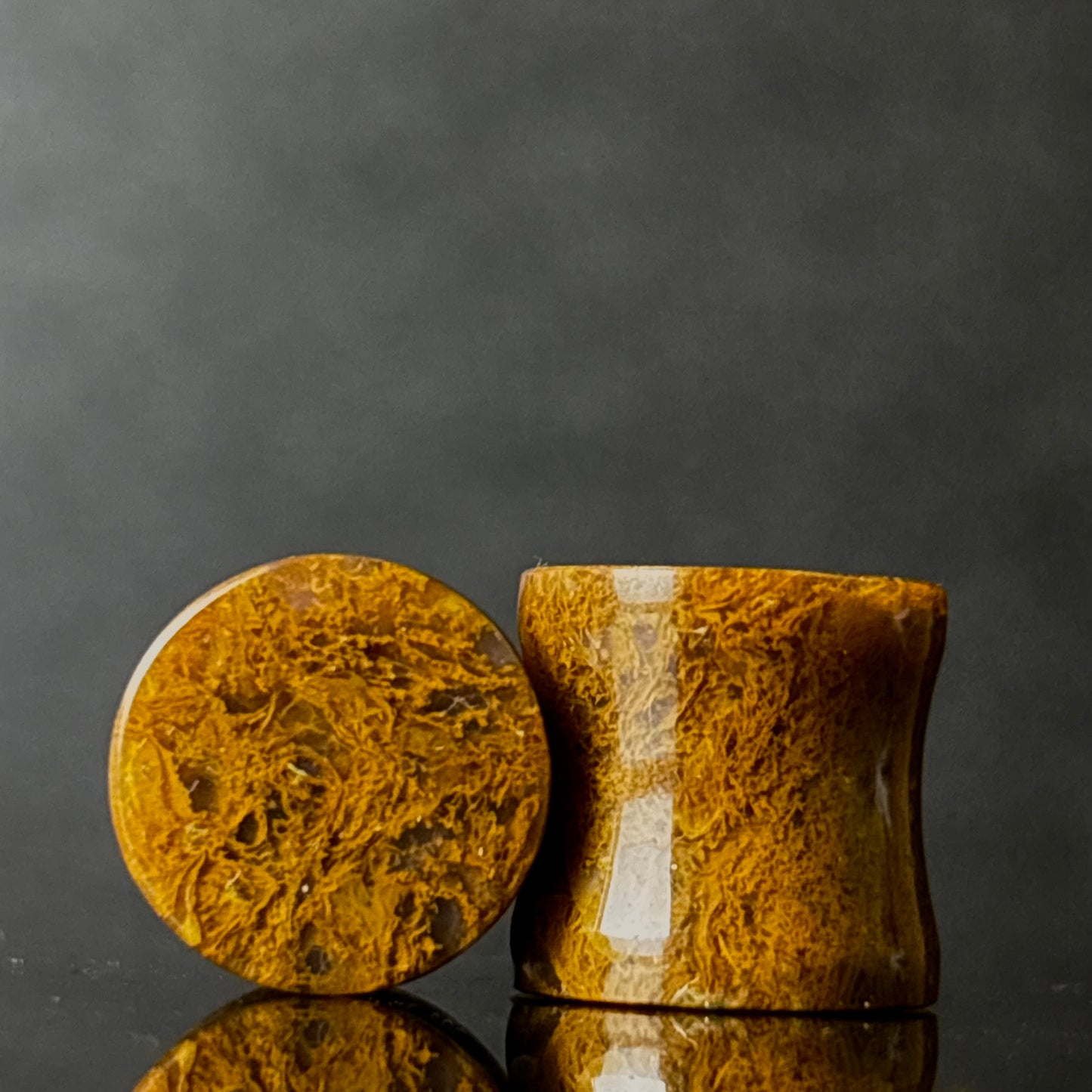 7/16” / 11mm Yellow Moss Agate