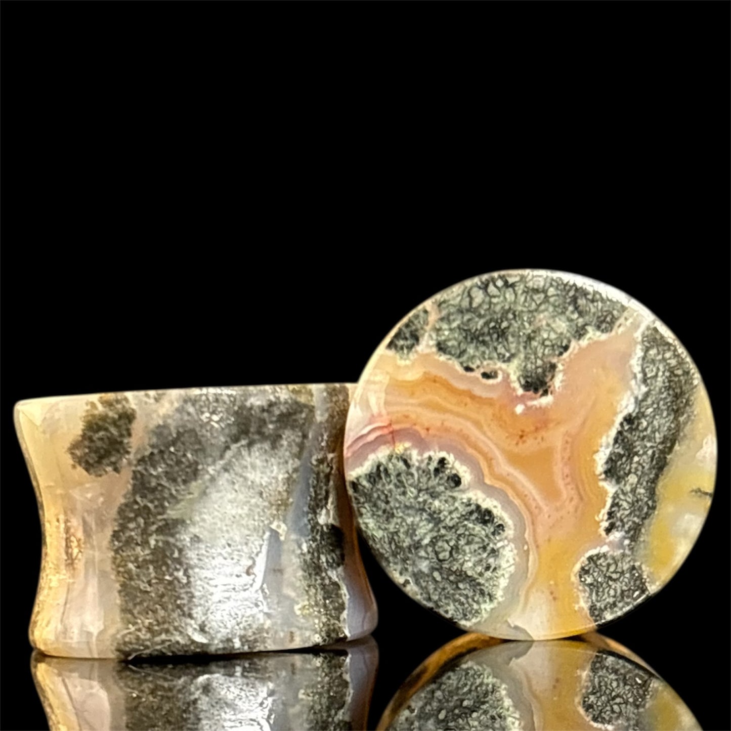 5/8” / 16mm Marcasite In Agate