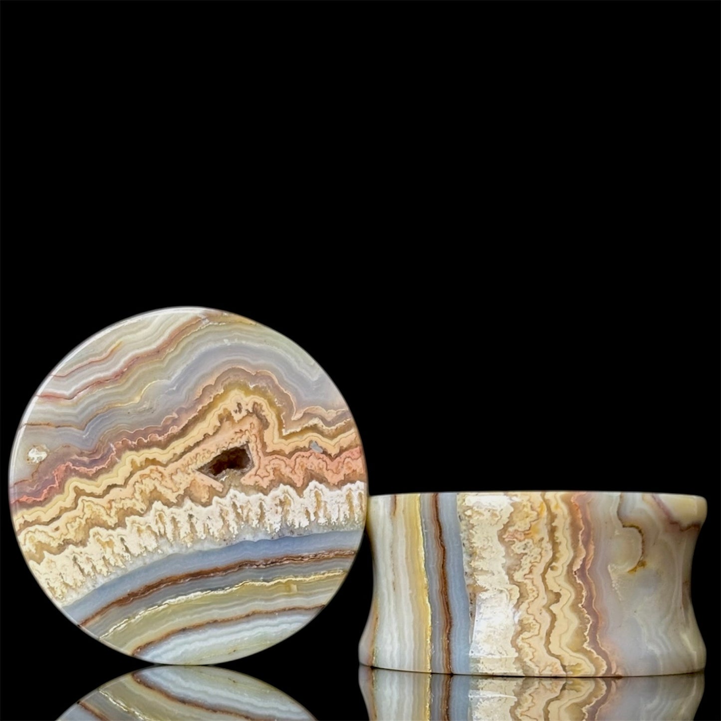 1” / 25mm Crazy Lace Agate