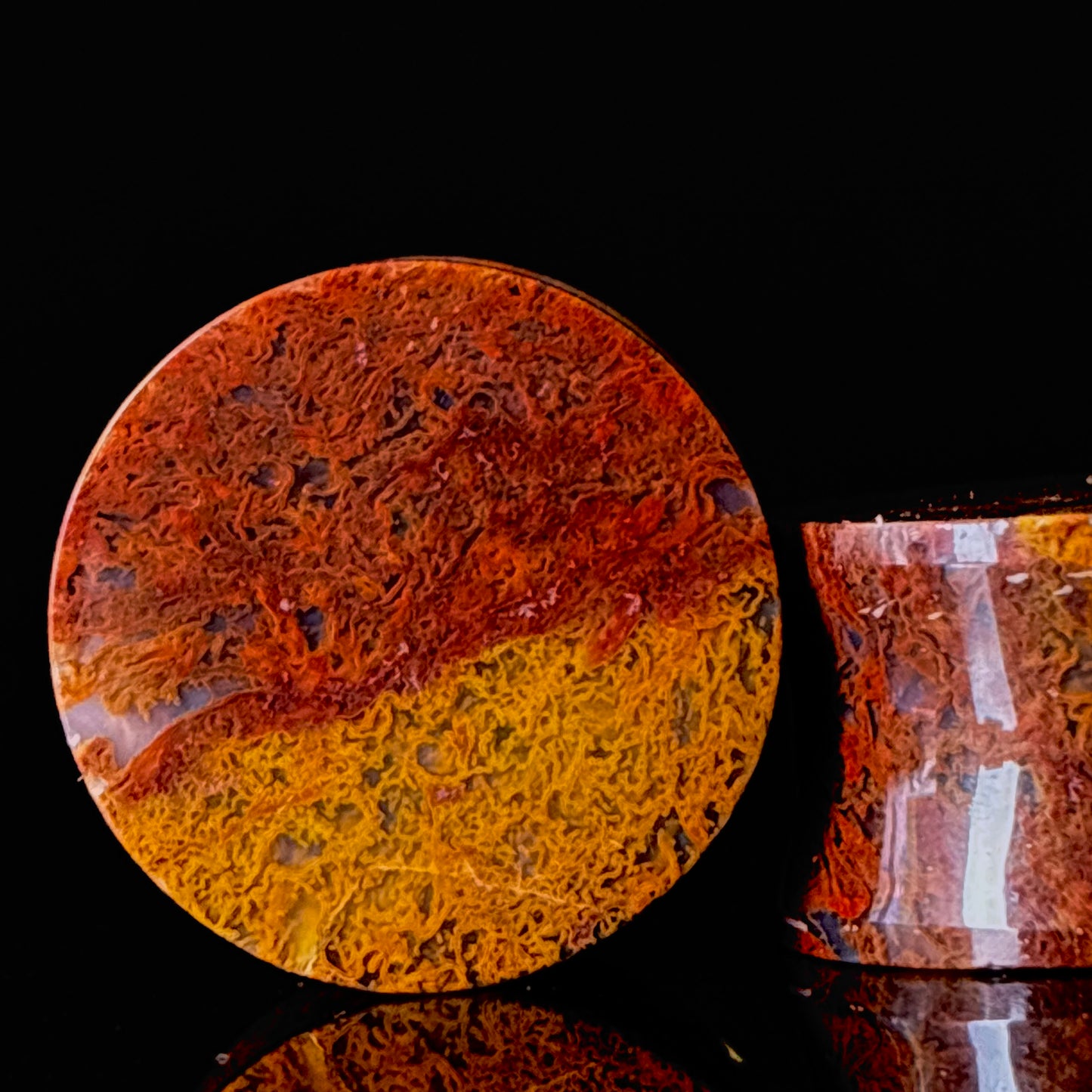 3/4” / 19mm Red Moss Agate