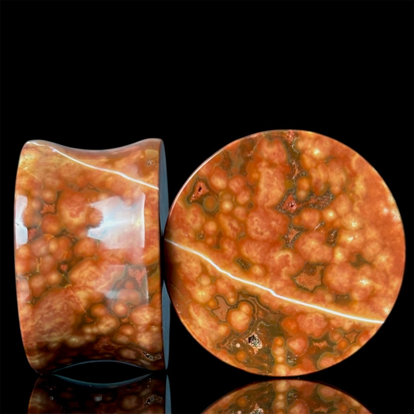7/8” / 22mm Red Orbicular Jasper
